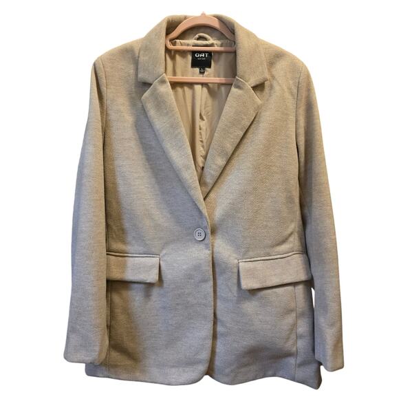 Oat New York Jackets & Blazers - OAT New York Light Tan Oversized Boyfriend Blazer NWOT Size Large